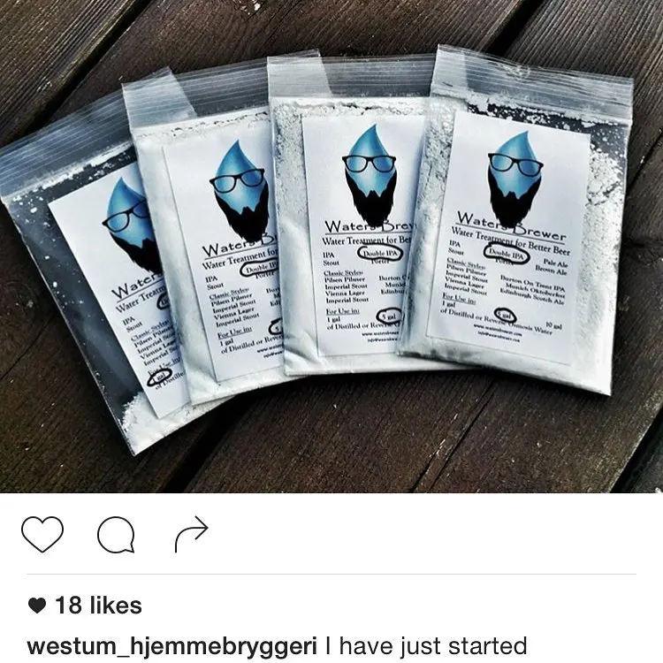 Archive photograph of Waters Brewer mineral product packets · 2016