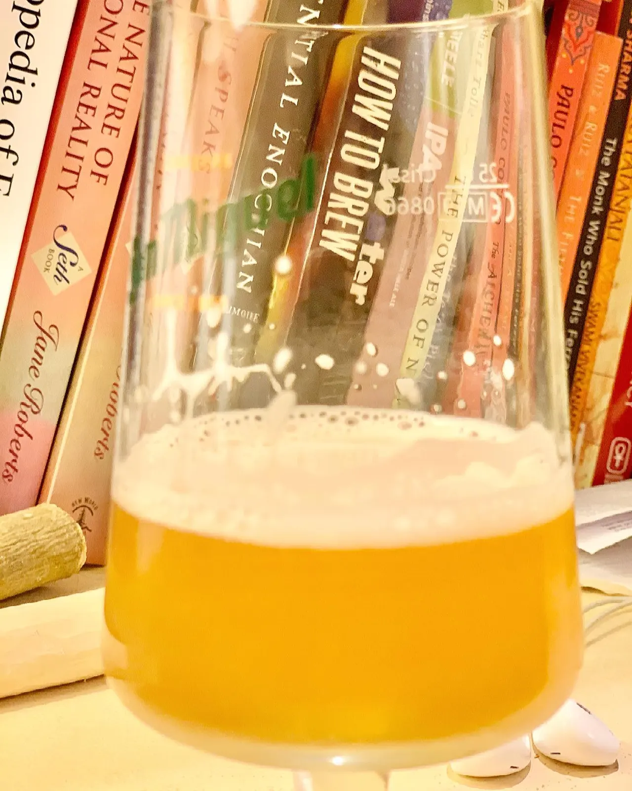 Archive photograph of the first homebrew brewed in the Spain apartment · 2021
